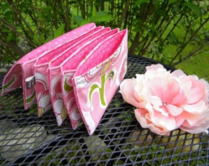 Pink coupon holder