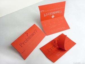 red business cards