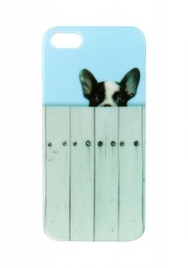 Dog and fence cell phone case 