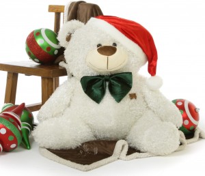 Giant Christmas teddy bear