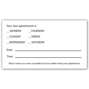 appointment cards