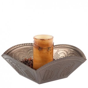 primitive candle holder from IRVINS Tineware