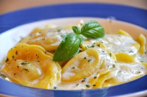 Pumpkin ravioli