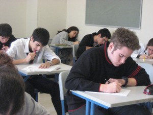 SAT test in progress