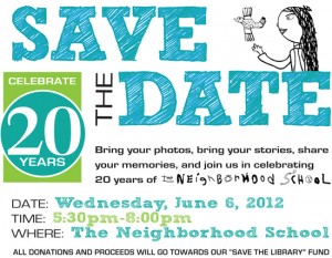 Save the date events magnet