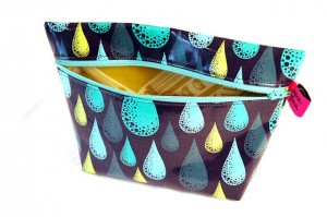 blue print cosmetic bag