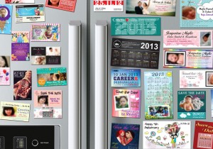 magnets on fridge