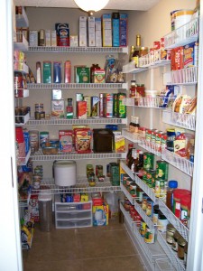 stocked kitchen pantry