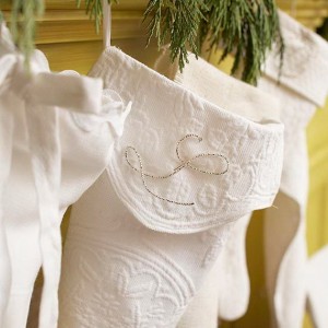 white christmas stocking