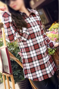 woman flannel shirt