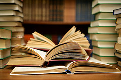 books on table