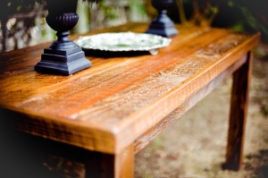 wooden table