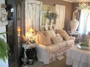 white cottage living room