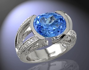 sapphire and diamond ring
