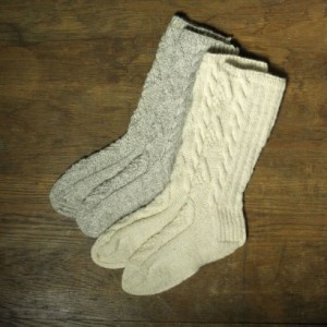 cable knit socks