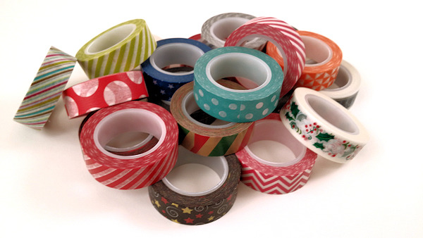 pile of washi tape rolls