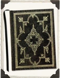 black embossed journal