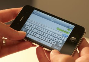 texting on phone