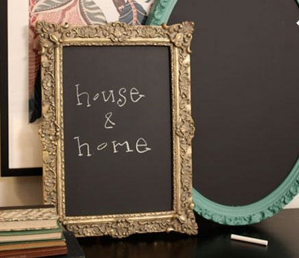 chalkboard picture frame DIY