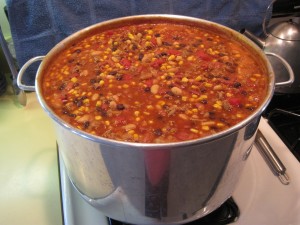 Pot of chili