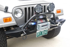 Jeep wranger with winch