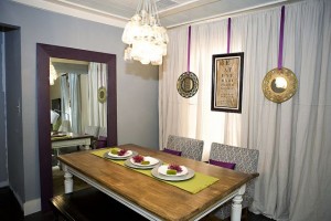 curtains on wall