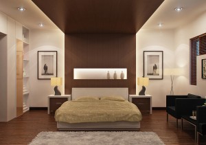 Bedroom recessed lighting