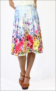 floral skirt