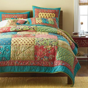 quilt on bed