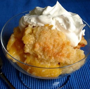 Peach cobbler