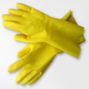 rubber gloves