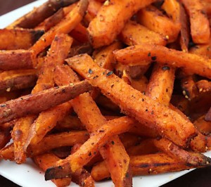 Baked sweet potato fries