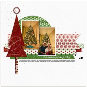 vintage christmas scrapbooking