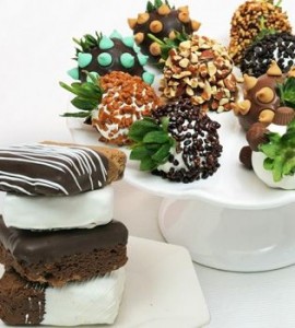 berries and brownies