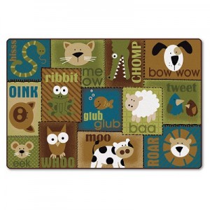 Natural Animal Sounds Toddler Rug