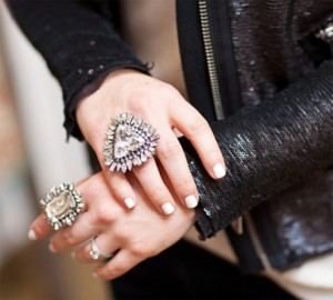 Oversized cocktail rings