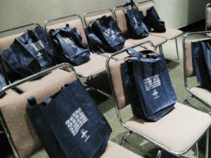 chairs with swag bags