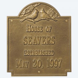 house plaques at 126 West