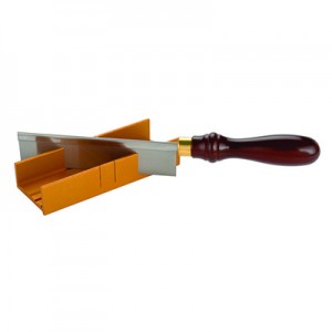 Miter box and saw