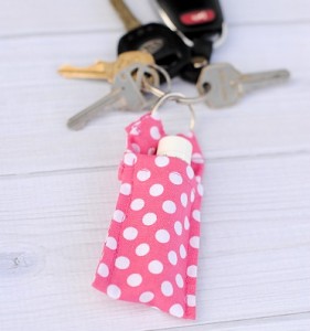 Lip Balm Key Chain Holder