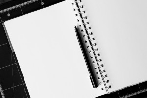 notebook and pen