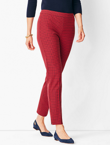 red pants at Talbots