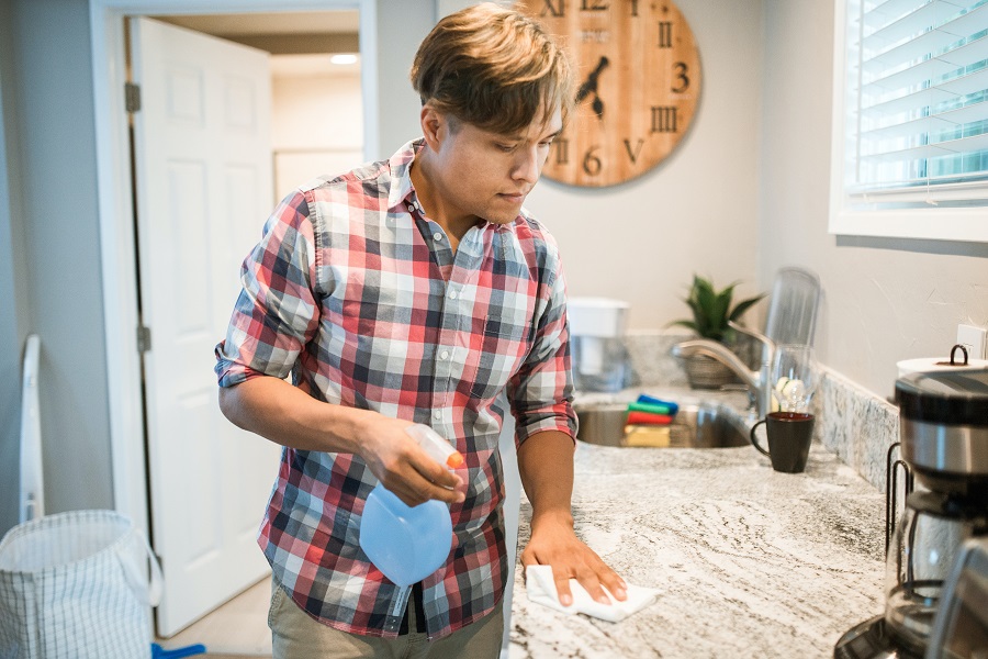 Male Cleaning