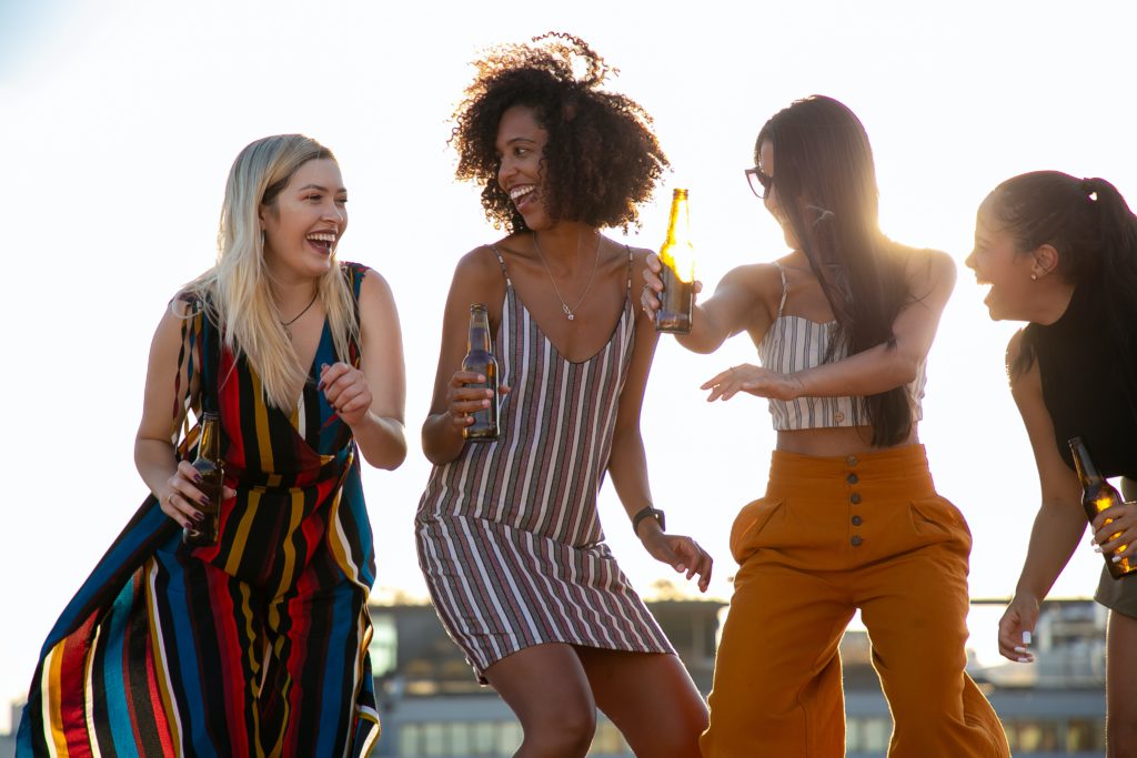 women having fun
