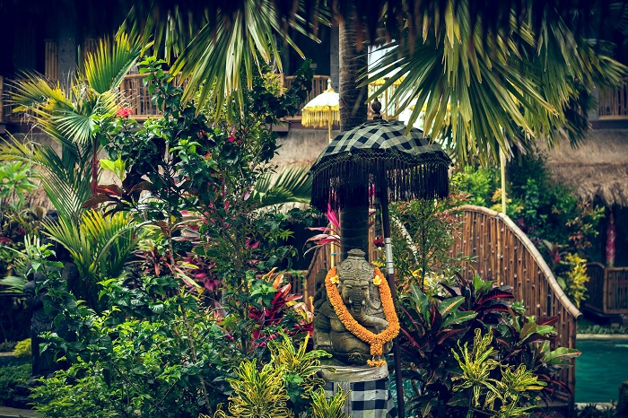 Beautiful home garden landscape