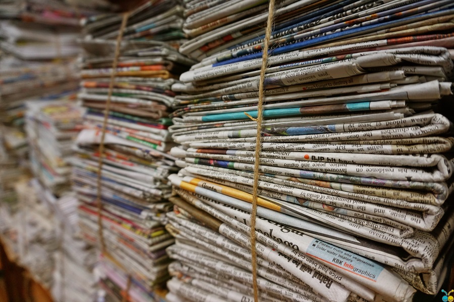 newspaper for recycling