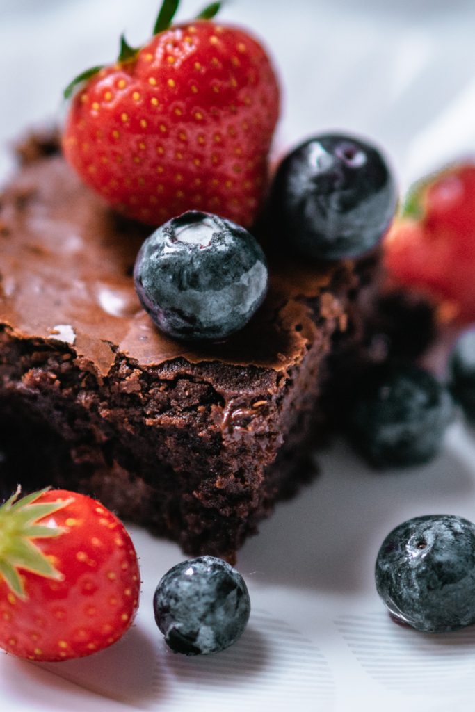 brownies fruity toppings