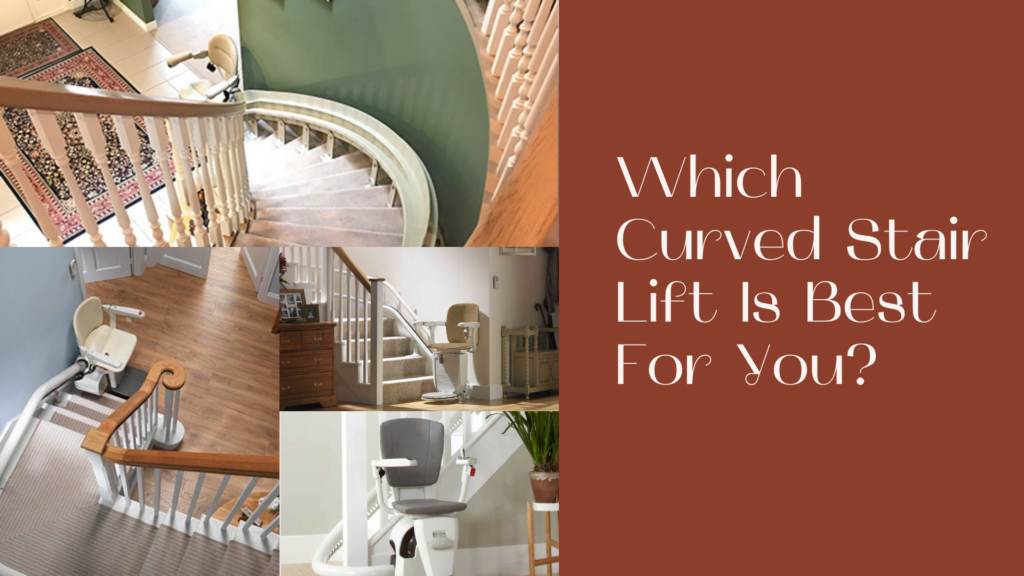 Curved rail stair lift