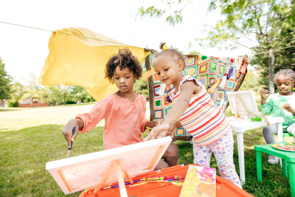 kids outdoors