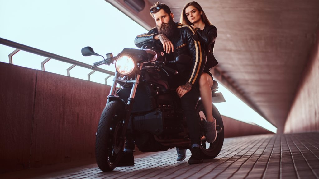 biker chick look